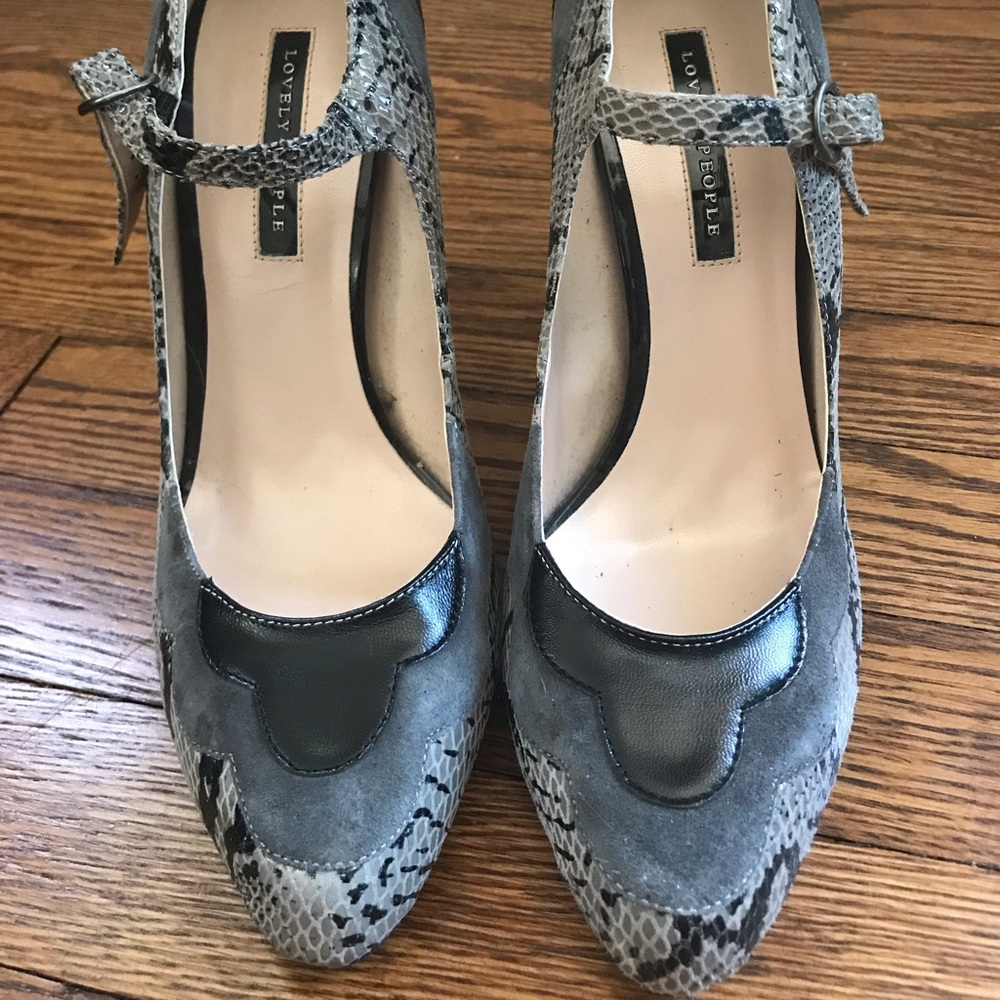 Lovely People Snake Skin Heels